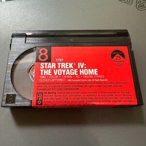 Rare Star Trek IV The Voyage Home 1987 Video 8 Video Tape Cassette